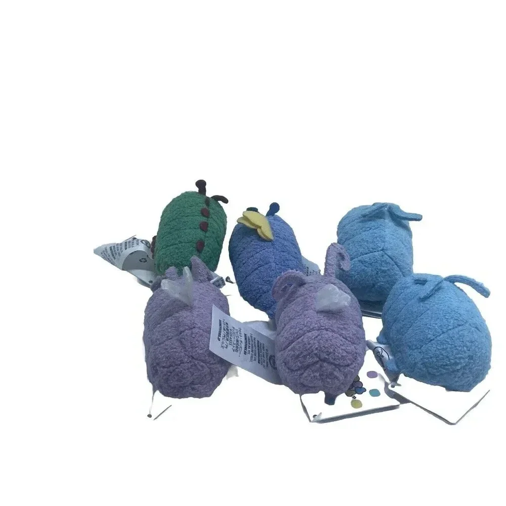 DISNEY TSUM PLUSH SET OF 6 A BUGS LIFE FLIK PRINCESS DOT HEIMLICH RETIRED RARE